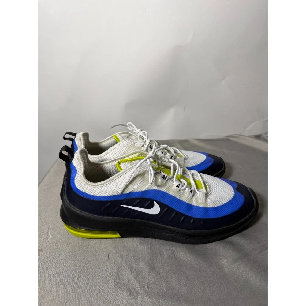 Nike Air Max Axis White Blue Volt Mens Running Shoes AA2146-109 Size 11